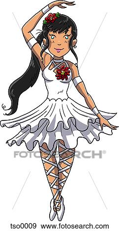 Stock Illustration - A ballerina. Fotosearch