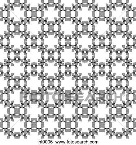 Stock Illustration - A black and white pattern. Fotosearch