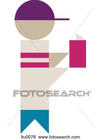 A boy reading a book View Large Illustration Stock Illustration - A boy reading a book. Fotosearch
