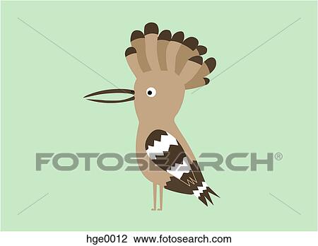 A brown bird View Large Illustration Drawing - A brown bird. Fotosearch