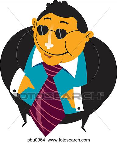 A businessman pointing to his stomach View Large Illustration Stock Illustration - A businessman pointing to his stomach. Fotosearch