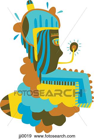A colorful creature brainstorming View Large Illustration Stock Illustration - A colorful creature brainstorming. Fotosearch