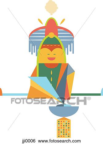 A colorful creature View Large Illustration Stock Illustration - A colorful creature. Fotosearch