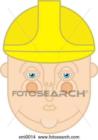 A construction worker View Large Illustration Stock Illustration - A construction worker. Fotosearch