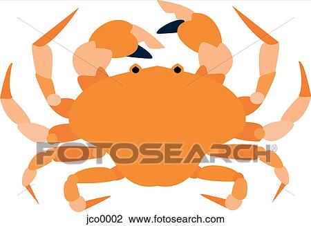 A crab against white background View Large Illustration Drawing - A crab against white background. Fotosearch