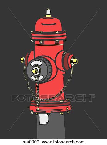 Stock Illustration - A fire hydrant. Fotosearch