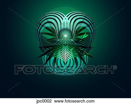 A green abstract digital illustration View Large Illustration Drawing - A green abstract digital illustration. Fotosearch