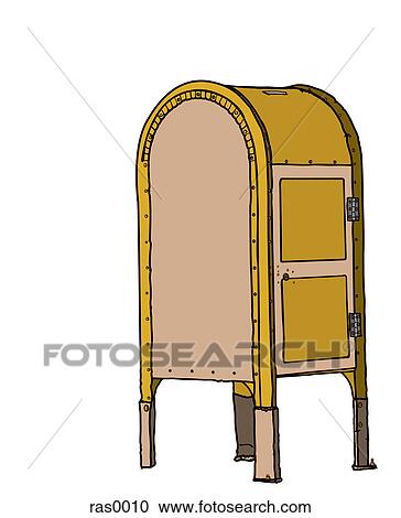 Clipart - A mail box. Fotosearch