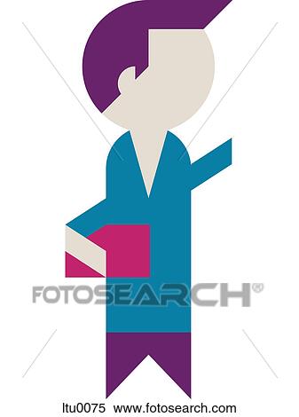 A man carrying a book View Large Illustration Stock Illustration - A man carrying a book. Fotosearch