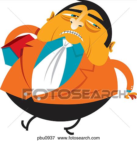 Stock Illustration - A man holding a house. Fotosearch