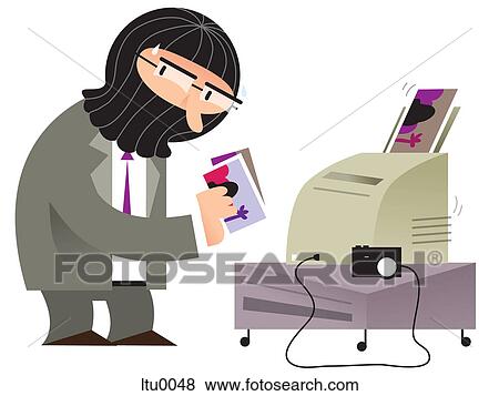 A man printing pictures from his camera while wearing a balaclava mask View Large Illustration Stock Illustration - A man printing pictures from his camera while wearing a balaclava mask. Fotosearch
