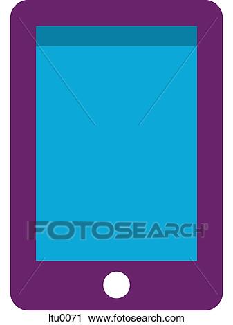 Clip Art - A mobile device. Fotosearch