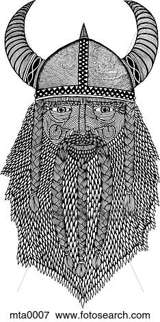 Stock Illustration - A Nordic warlord. Fotosearch