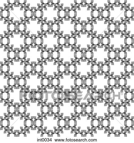 Stock Illustration - A pattern in black and white. Fotosearch