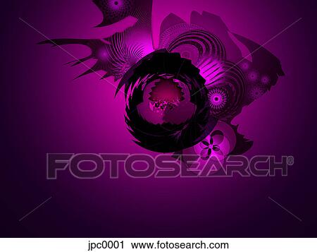 Clip Art - A purple abstract digital illustration. Fotosearch