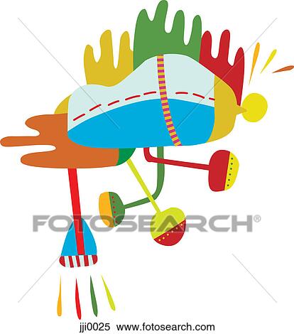 Stock Illustration - A UFO against white background. Fotosearch