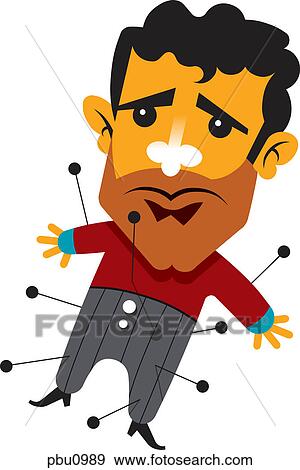 A voodoo doll View Large Illustration Stock Illustration - A voodoo doll. Fotosearch