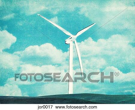 a wind turbine View Large Illustration Stock Illustration - a wind turbine. Fotosearch