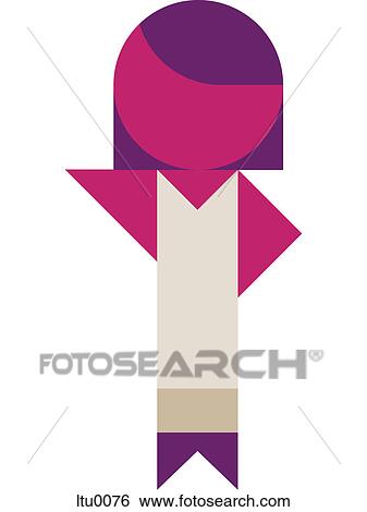 Stock Illustration - A woman with her hands to her hips. Fotosearch