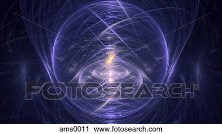 Clip Art - Abstract blue digital illustration. Fotosearch