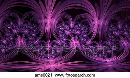 Clip Art - Abstract digital purple illustration. Fotosearch