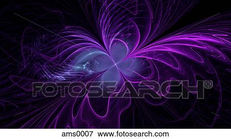 Stock Illustration - Abstract purple digital illustration. Fotosearch