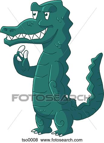 An alligator View Large Illustration Stock Illustration - An alligator. Fotosearch