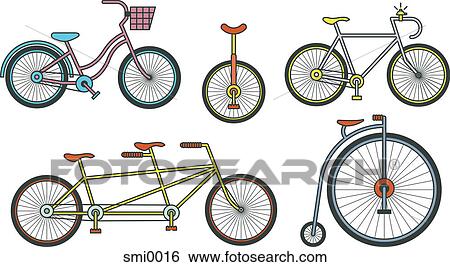 Bicycles View Large Illustration Stock Illustration - Bicycles. Fotosearch