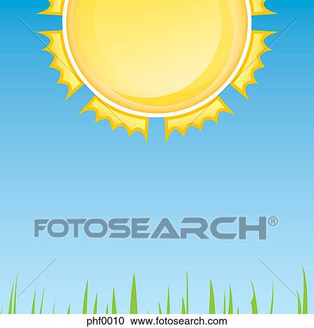 Blazing sun View Large Illustration Clipart - Blazing sun. Fotosearch