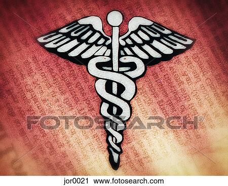 Caduceus symbol View Large Illustration Clip Art - Caduceus symbol. Fotosearch