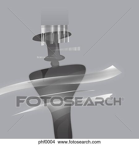 Stock Illustration - Candlestick shadow. Fotosearch