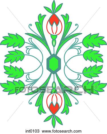 Drawing - Decorative element. Fotosearch