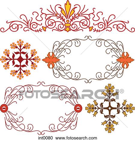 Clipart - Decorative elements. Fotosearch