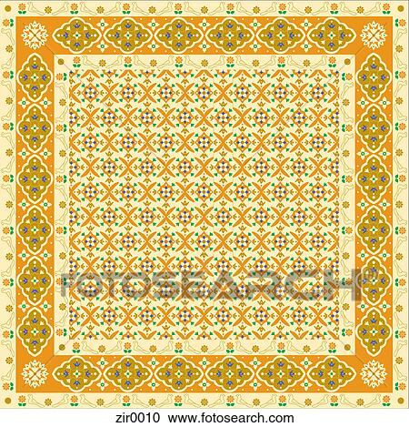 Clipart - Dove and flower pattern. Fotosearch