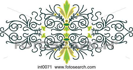Green decorative element View Large Illustration Clip Art - Green decorative element. Fotosearch