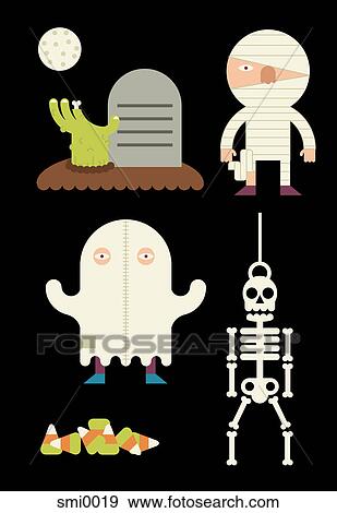 Halloween images View Large Illustration Stock Illustration - Halloween images. Fotosearch