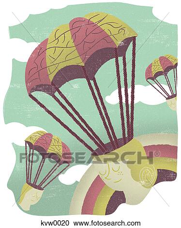 Hot air balloons View Large Illustration Clipart - Hot air balloons. Fotosearch