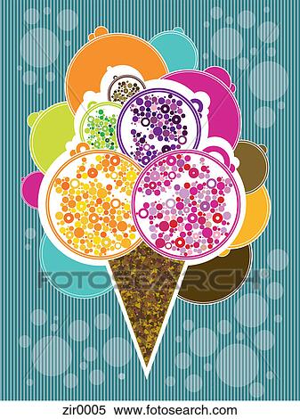 Stock Illustration - Ice cream. Fotosearch