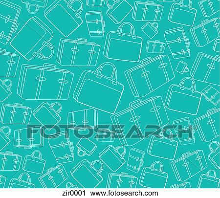 Pattern of luggage View Large Illustration Clip Art - Pattern of luggage. Fotosearch