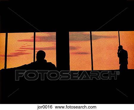 profiles of people in a waiting room View Large Illustration Stock Illustration - profiles of people in a waiting room. Fotosearch