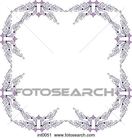 Purple decorative border View Large Illustration Clip Art - Purple decorative border. Fotosearch