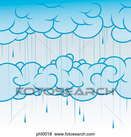 Rain clouds View Large Illustration Stock Illustration - Rain clouds. Fotosearch