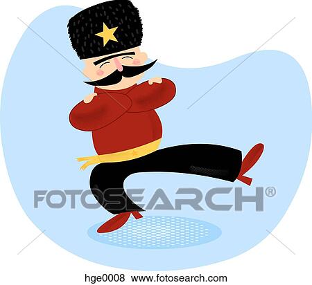 Russian dance View Large Illustration Stock Illustration - Russian dance. Fotosearch