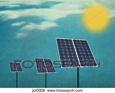 Solar panels View Large Illustration Stock Illustration - Solar panels. Fotosearch