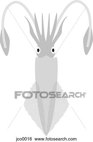 Squid View Large Illustration Stock Illustration - Squid. Fotosearch