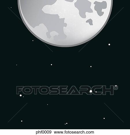 Stock Illustration - The moon. Fotosearch