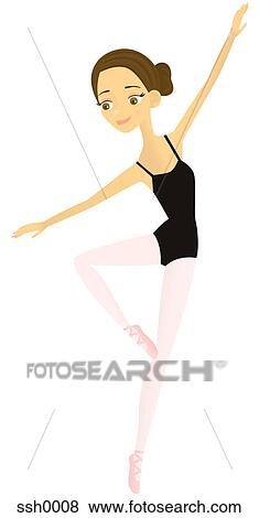 A ballerina View Large Illustration Stock Illustration - A ballerina. Fotosearch