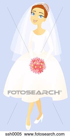 A bride View Large Illustration Stock Illustration - A bride. Fotosearch