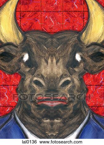 A bull View Large Illustration Stock Illustration - A bull. Fotosearch