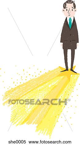 A businessman View Large Illustration Stock Illustration - A businessman. Fotosearch